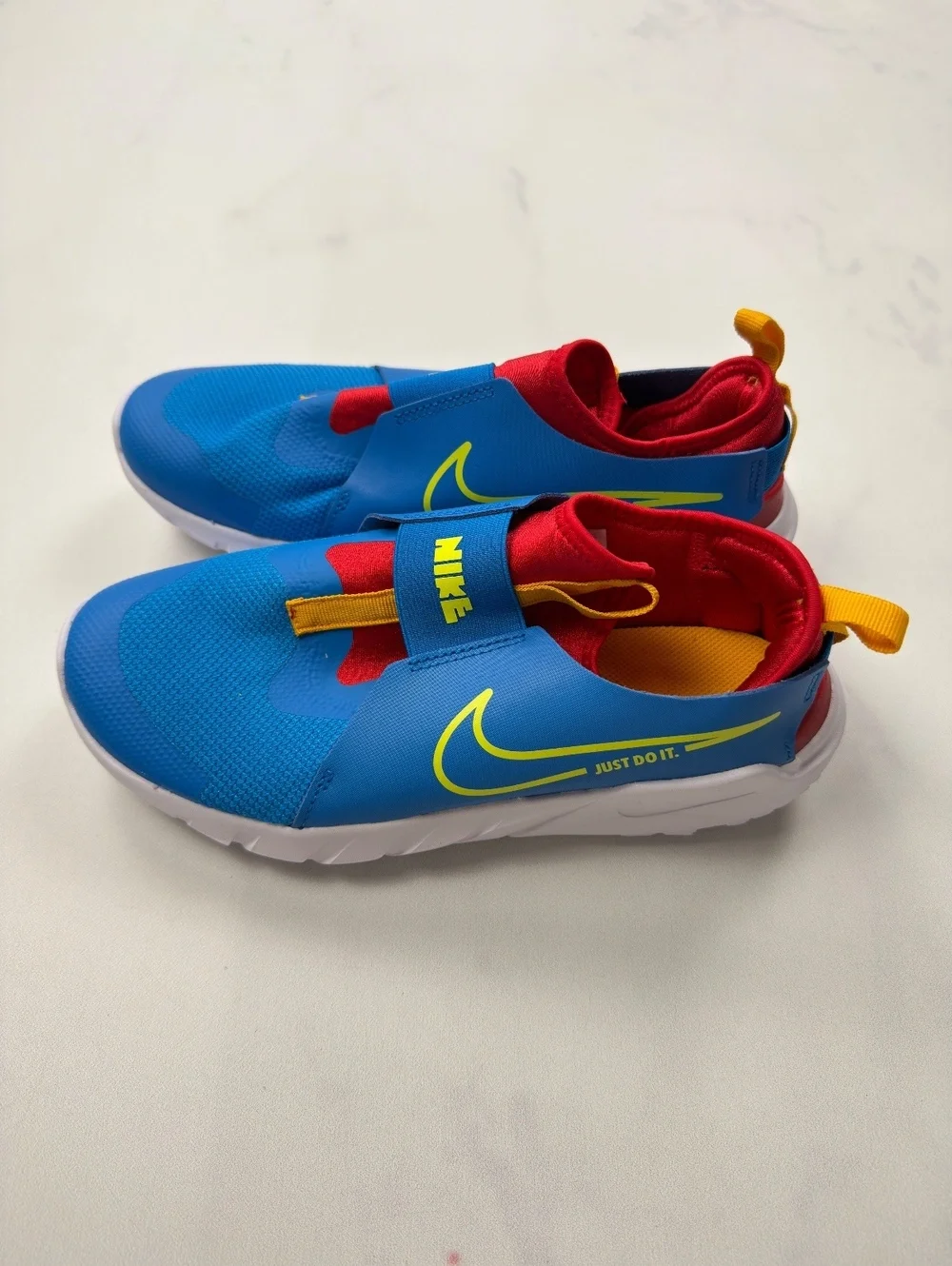 Nike Flex Runners Slip-On Sneakers Blue Athletic Comfort - Boys 7Y
